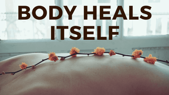 Blog banner for BODY HEALS ITSELF article.